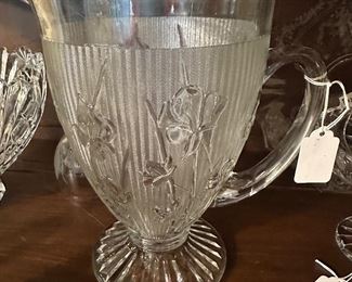 Iris and Herringbone pitcher