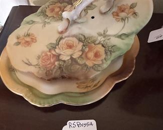 R S Prussia cheese dish