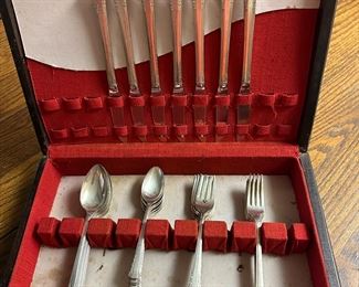 Old silverplate service