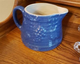 UHL blue water pitcher