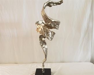  JOHN -RICHARD Design Collection.  Sculpture Metal on Granite.    29" h  x  9" w
•sculptures are subject for pre-sale