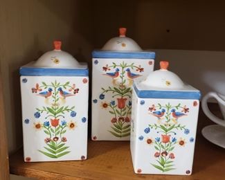 BIRD IN HAND canister set