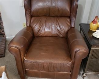 Leather recliner 