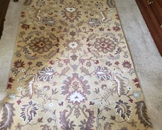 WOOL RUG.  3'6" X 5'6"