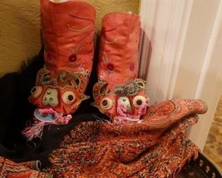 Asian antique baby shoes