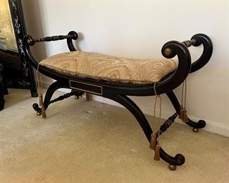 Regency Style Accent Bench