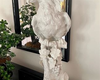 Ceramic Parrot Statue