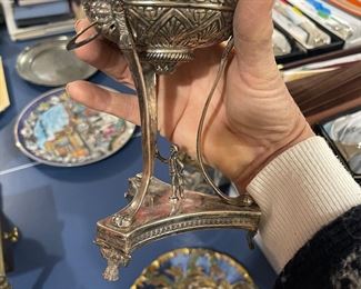 Silver incense Burner