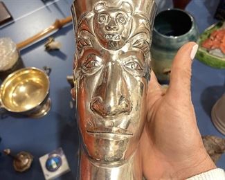 Latin American silver face cup