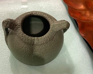 Anna Valentien These prices are subject to to change as they have not been approved yet
We have
valentien pottery
Tiffany
Tiffany Furnaces
TIFFANY
Zodiak 1900 - 1928 Pattern Tiffany
letter opener 400
Stamp Box 300
Box lidded 400
Calendar Frame 900
Rare Bill File hook Zodiac $300
From the Antique Series - Flower pot - or brush jar $750
1921 - 1928 Art Deco Pattern Tiffany Furnaces
Clock with Key Green $5200
MISC TREASURES
Long Japanese Opium Pipe $140
Sterling floral Mexican silver cup $150
Thai brass fish $50
large Silver plate Mounted horn 19th Century $150
Chinese Fu Dog Stamp $150 for pair
Antique Chinese Bird water dropper $300
Utagawa Hiroshige WoodBlock print Hakone View of the lake $150
Oyster Plate Havilland Davis 1880 President Taft - as seen in his museum $2800
Robert Baxter - a checkered history $425
Everett Gee Jackson watercolor $1250
Valentien Pottery pot