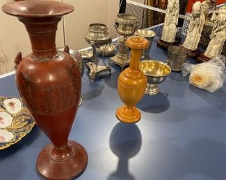 Wooden vases classical style