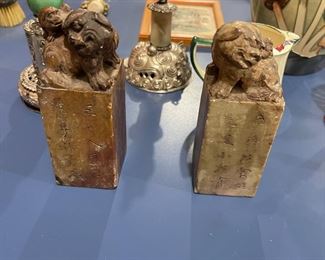 Fu Dog Stamps antique