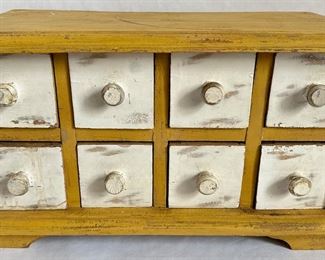 Vintage Primitive Farmhouse Kitchen Solid Wood Cabinet With 8 Drawers
Lot #: 73