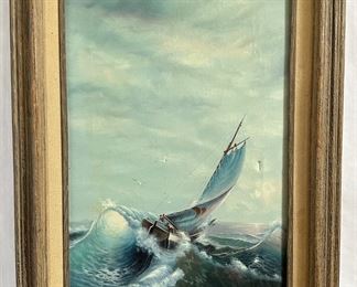 Vintage Marine Art Paintings By Durino & Taylor-Kowaleski, Signed (2 Pieces)
Lot #: 16