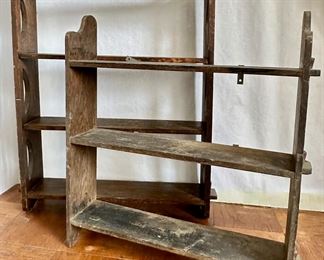 2 Vintage Wood Shelving Units
Lot #: 75
