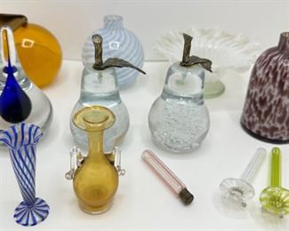 Vintage Hand Crafted Art Glass Paperweights & Bottles By Orrefors & More (12 Pieces)
Lot #: 143