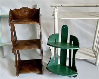 Vintage Painted Wood Etageres Shelves (4 Pieces)
Lot #: 203