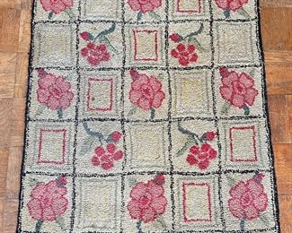 Antique Hand Woven Hook Rug, Marked 1893
Lot #: 161
