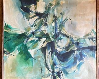 Large Vintage Original Oil Painting Signed Reid, 1956
Lot #: 15