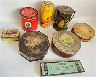 Vintage Covered Food Tins (8 Pieces)
Lot #: 70