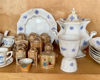 2 Vintage Tea Sets & Mini Lusterware Canister Set (Over 30 Pieces)
Lot #: 209