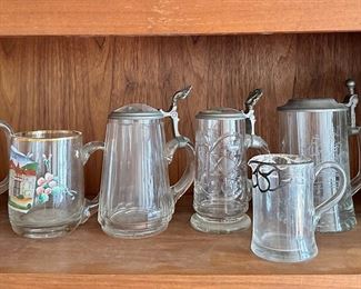 Vintage Glass Beer Steins (7 Pieces)
Lot #: 172