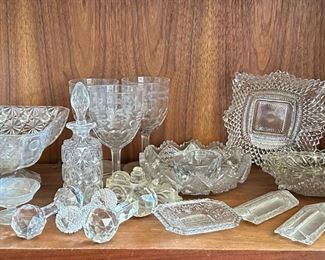 Vintage Crystal Cut Glass Bowls, Goblets, Platters, Decanter & More (Over 20 Pieces)
Lot #: 212