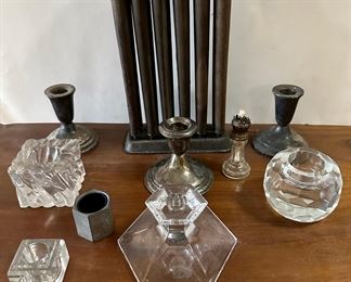 Antique Candlemaker & Candle Holders, Some Weighted Sterling Silver (over 10 Pieces)
Lot #: 241