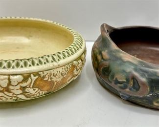 2 Antique Roseville Bowls, Including Donatello, Unmarked
Lot #: 5