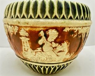 Antique Roseville Donatello Pottery Jardiniere Planter Pot, Marked & Numbered, Repaired
Lot #: 38