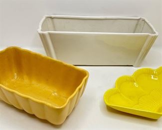 Mid Century Ceramic Planters & Serving Dish By California, Abingdon & More
Lot #: 195