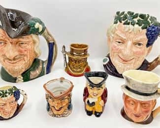 Vintage Toby Mugs By Royal Doulton, Staffordshire & Others (7 Pieces)
Lot #: 49