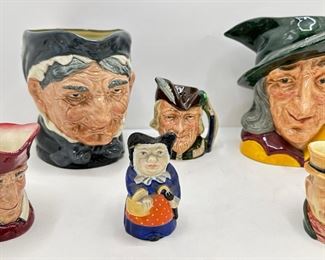 Vintage Toby Mugs By Royal Doulton, Royal Worcester & Others (6 Pieces)
Lot #: 50