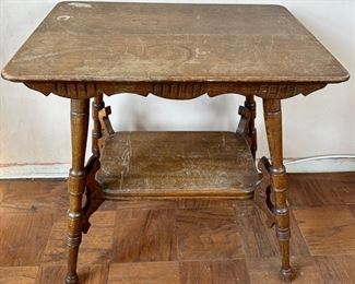 Vintage Solid Wood 2 Tier Table
Lot #: 30