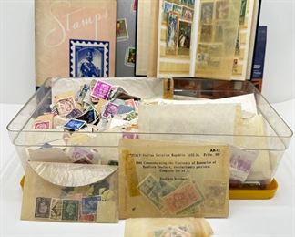 Stamp Collection Including Partially Filled Collector's Book & Box Of Singles, Mostly Posted
Lot #: 87