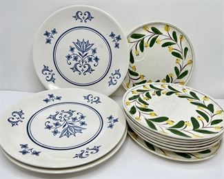 Set 3 Sheffield Provencial Plates & Set 8 Blue Ridge Vintage Hand Painted Plates
Lot #: 165
