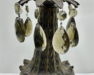 Antique Table Lamp With Marble Base & Hanging Crystals
Lot #: 63