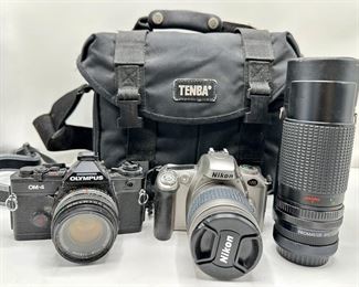 2 Cameras By Nikon & Olympus, Tamron Zoom Lens In Camera Bag
Lot #: 17