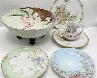 Vintage French Plates & Bowls By T&V Limoges, J.P. & More (7 Pieces)
Lot #: 183