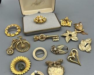 Costume Jewelry Brooches