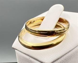 (2) 1950’s 14k Gold Wedding Bands
Beautiful 14k gold bands. 6.69 grams, and impeccably shined