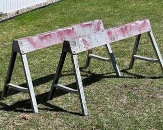 (2) Handy Horse Aluminum Folding Saw Horses
