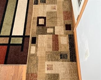 (2) Matching Contempo Collection Turkish Rug Runners, Southwestern Colors
