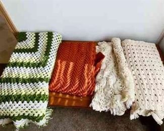 (4) Crocheted Linens
