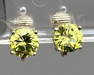 Sterling Silver 925 Earrings With UV Reactive Stones
