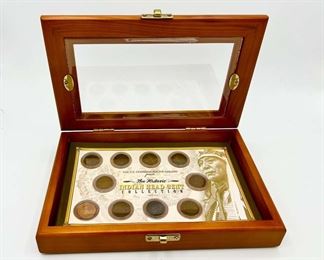 US Commemorative Gallery Historic Indian Head Cent Collection With Display Box

