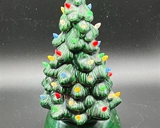 Vintage Light-Up Ceramic Christmas Tree
