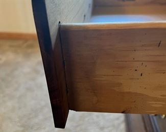 Webb Mirrored Dresser With Floral Motif
