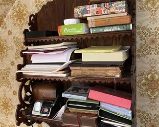 Handmade scrollwork wall shelf