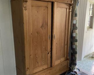 Scrubbed Pine armoire
